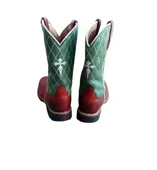 Twisted X brown and green cross - Picture 5 of 9